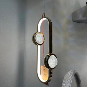 7447/1 HANGING ROSEGOLD AND GOLD